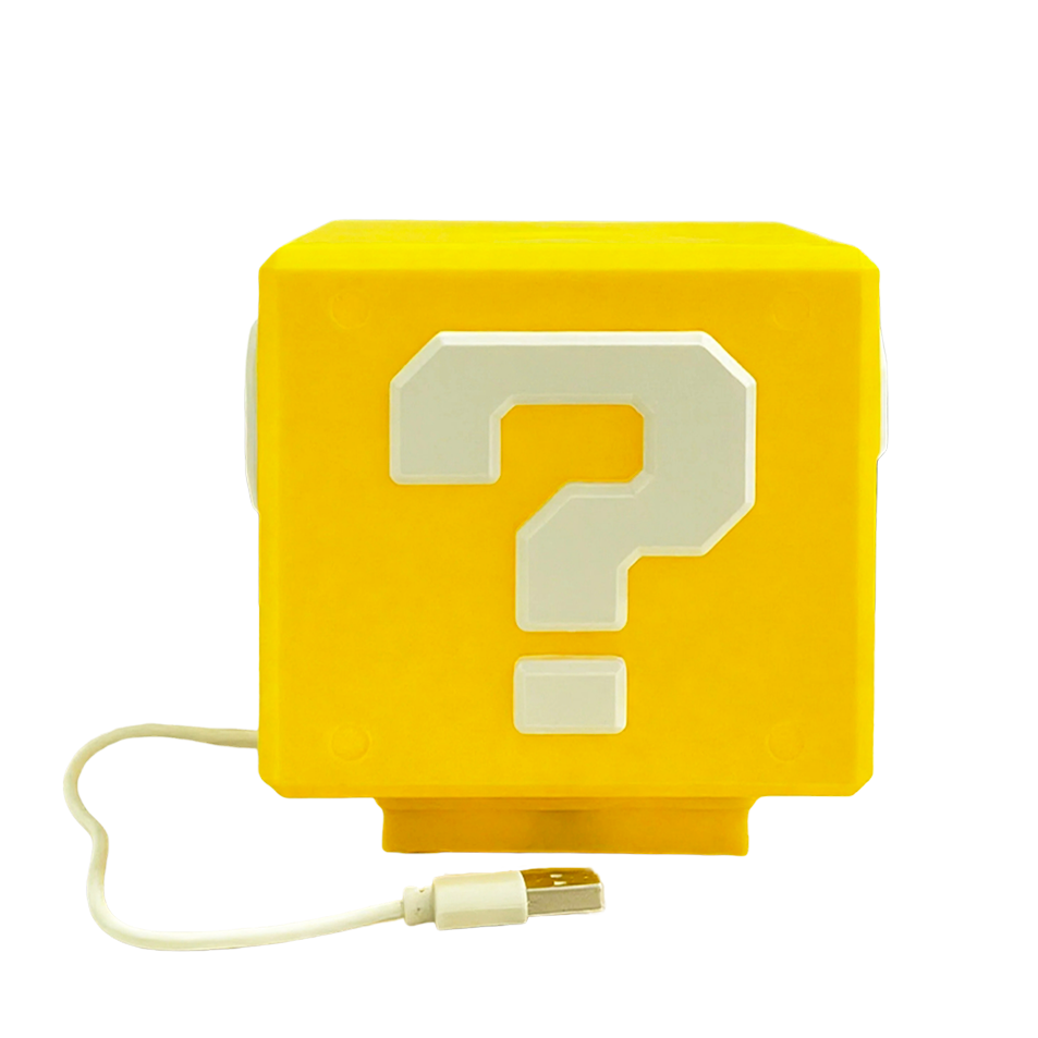 Gaming Accessories For Room - โคมไฟบล็อกคำถาม 2026 พร้อมเอฟเฟกต์เสียง ไฟ LED ใช้พลังงานจาก