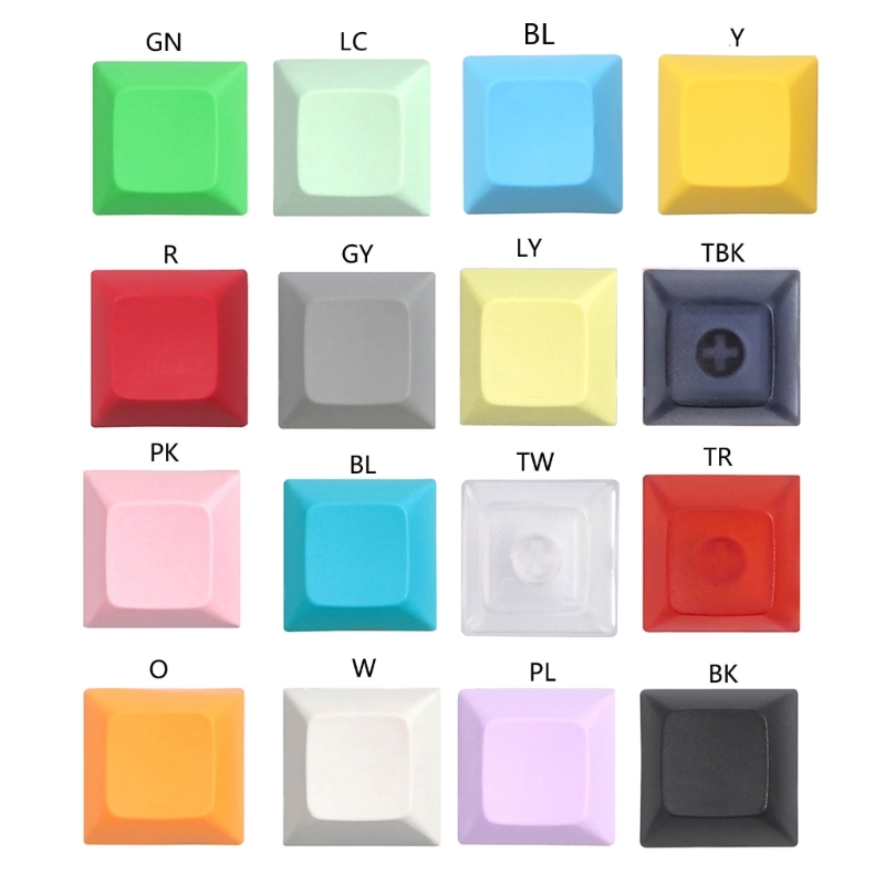 Gaming Accessories Aesthetic - ชุดกุญแจ1U DSA ชุดคีย์บอร์ด PBT แบบว่างเปล่าชุดปุ่มกด DSA