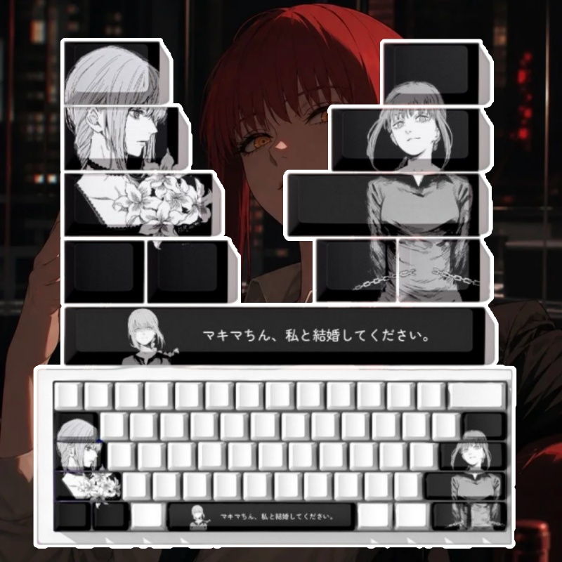 คีย์แคปธีมอนิเมะ Chainsaw Man  - Gaming Accessories Aesthetic บทวิจารณ์และราคา