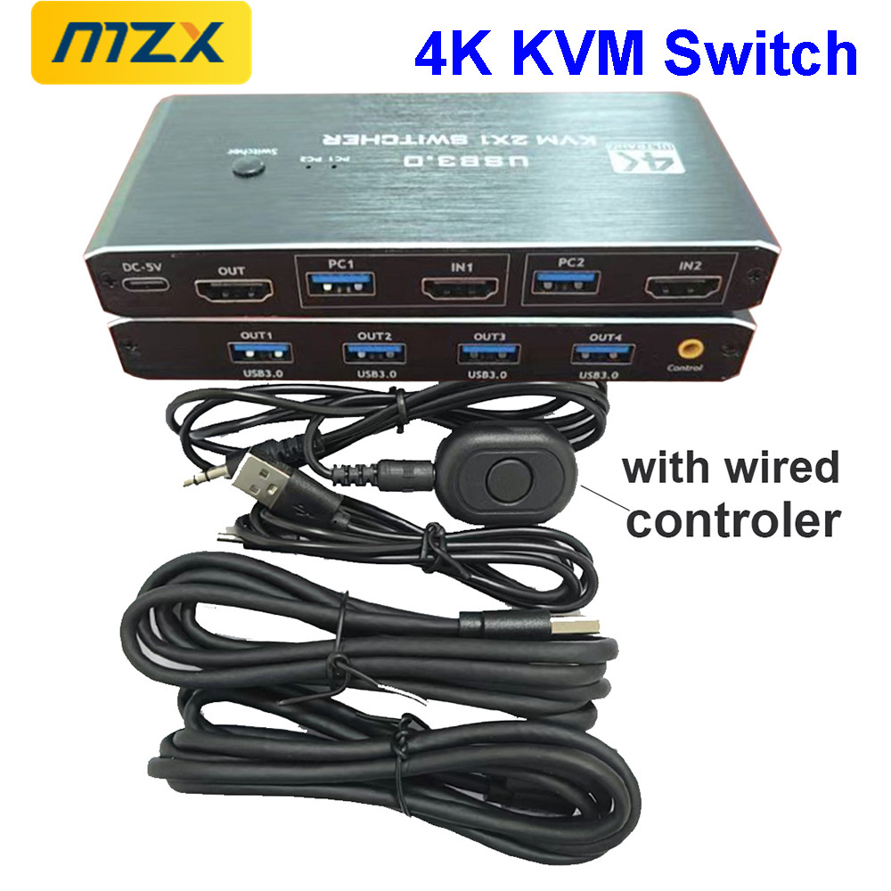 KVM สวิตช์ 4K 60Hz ฮับ USB 3.0 - Gaming Accessories Rack บทวิจารณ์และราคา