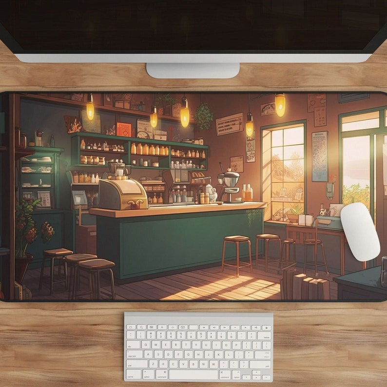 Kawaii อะนิเมะโต๊ะร้านกาแฟ Art - Gaming Accessories Shop บทวิจารณ์และราคา