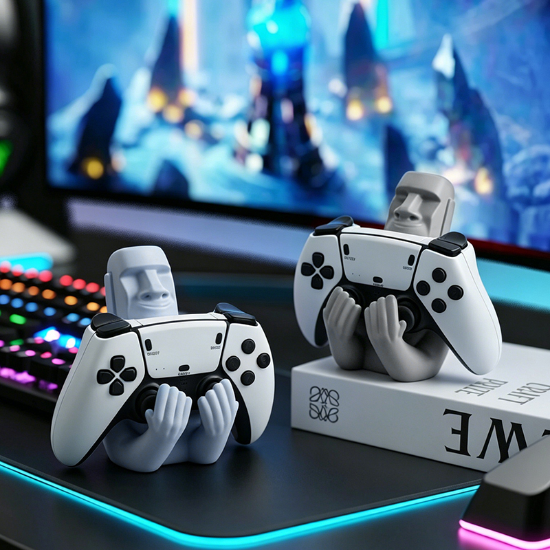 ที่วางจอยเกมรูปโมอาย ทำจากเรซิ - Gaming Accessories For Room บทวิจารณ์และราคา