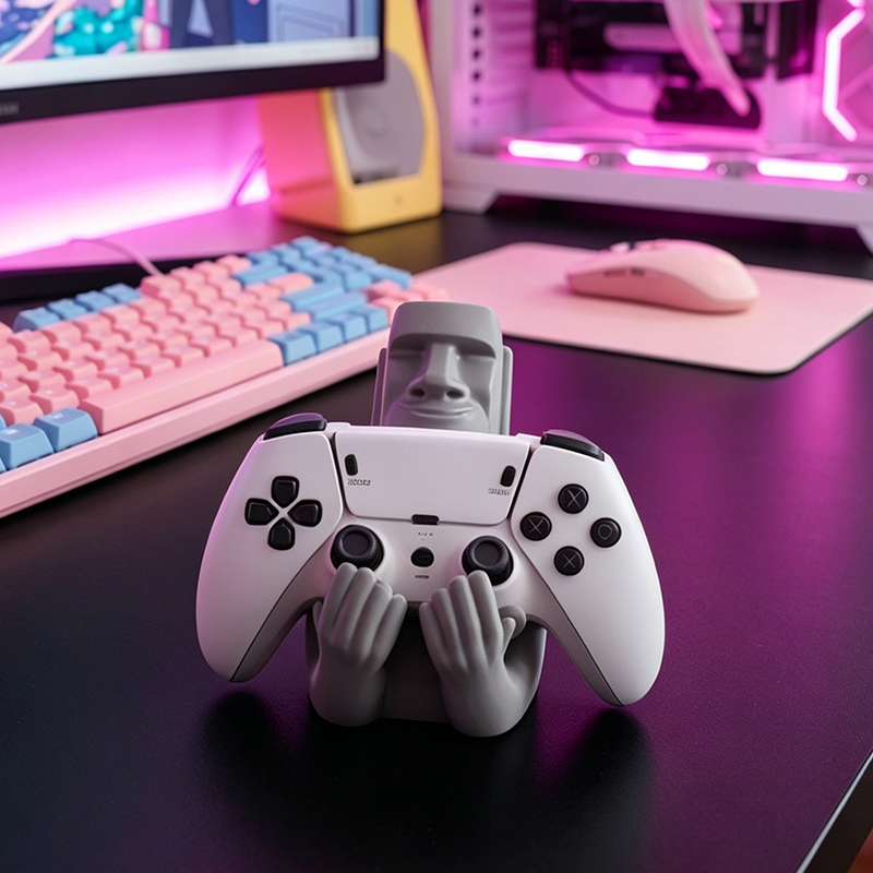 ที่วางจอยเกมรูปโมอาย ทำจากเรซิ - Gaming Accessories For Room บทวิจารณ์และราคา